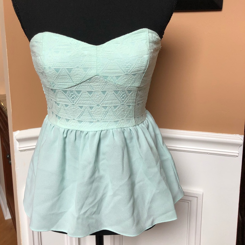 H&M Divided sz 6 peplum strapless